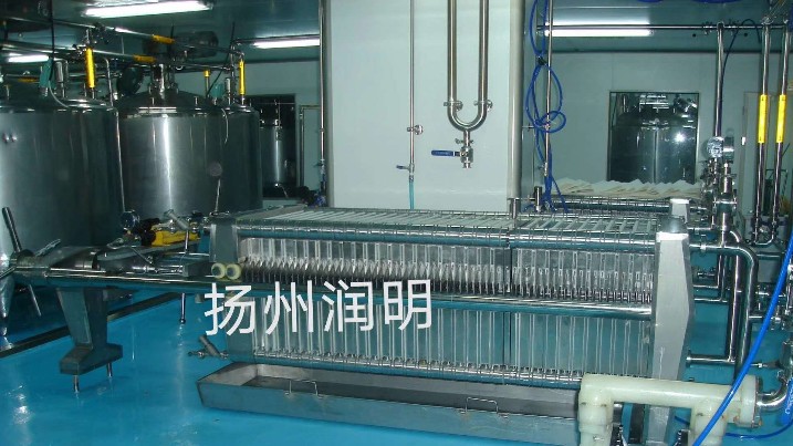 揚州潤明板框過濾機在蛋白酶、核糖核酸等胰腺酶的過濾應(yīng)用